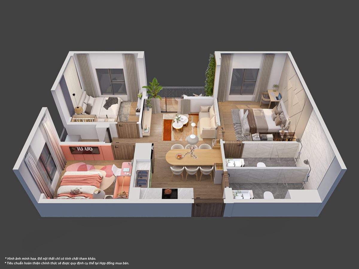 Ảnh 3D căn rộng